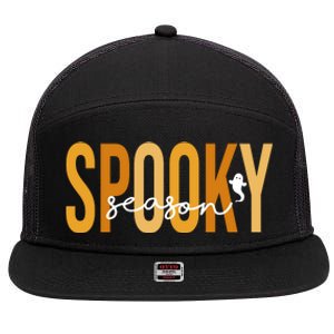 Spooky Season October Festive Halloween 7 Panel Mesh Trucker Snapback Hat