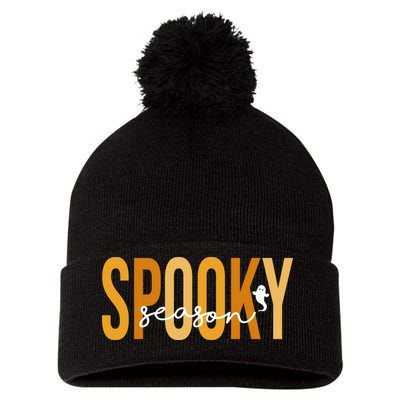 Spooky Season October Festive Halloween Pom Pom 12in Knit Beanie