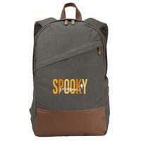 Spooky Season October Festive Halloween Cotton Canvas Backpack