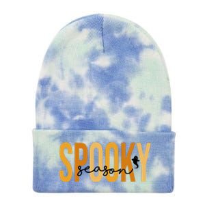 Spooky Season October Festive Halloween Tie Dye 12in Knit Beanie