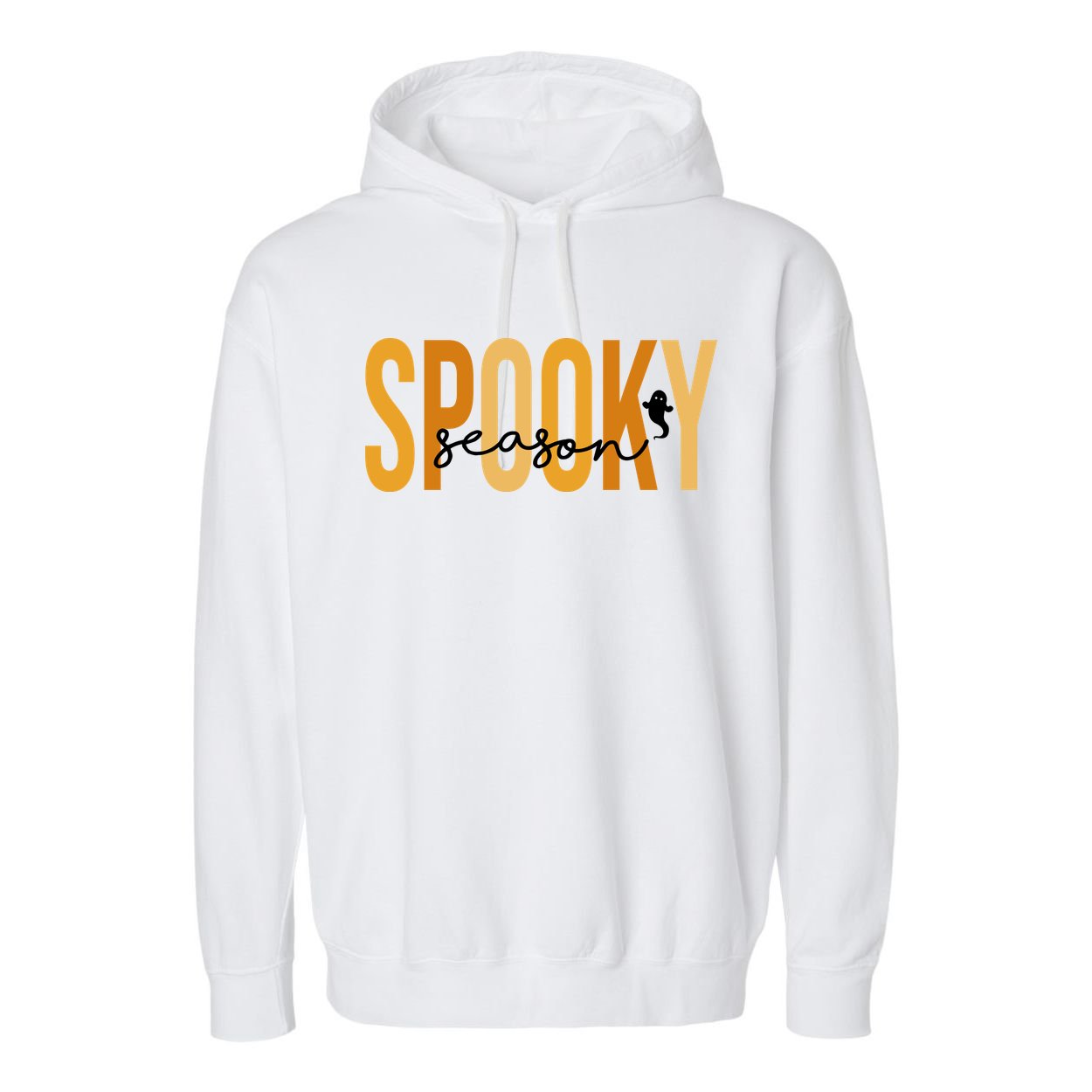 Spooky Season October Festive Halloween Garment-Dyed Fleece Hoodie