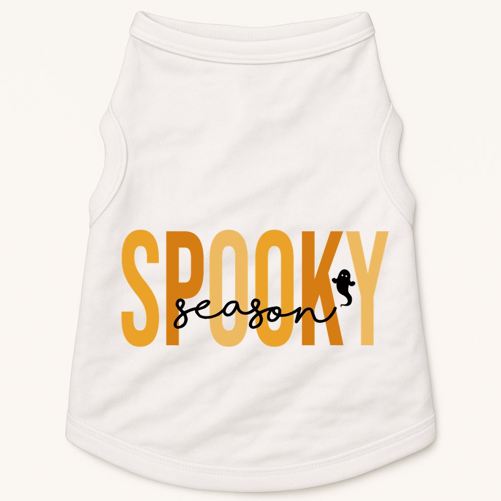 Spooky Season October Festive Halloween Doggie Tank