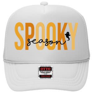 Spooky Season October Festive Halloween High Crown Mesh Back Trucker Hat