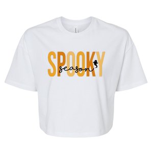 Spooky Season October Festive Halloween Bella+Canvas Jersey Crop Tee