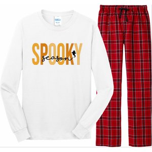 Spooky Season October Festive Halloween Long Sleeve Pajama Set