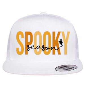 Spooky Season October Festive Halloween Flat Bill Trucker Hat