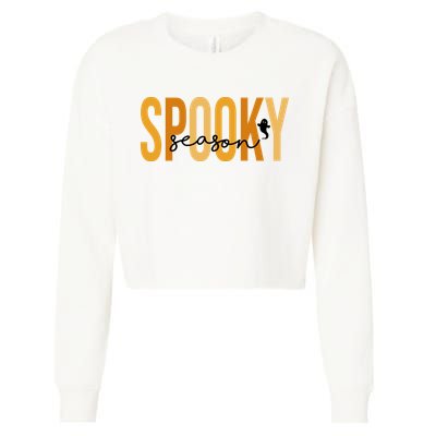 Spooky Season October Festive Halloween Cropped Pullover Crew