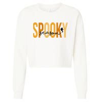 Spooky Season October Festive Halloween Cropped Pullover Crew