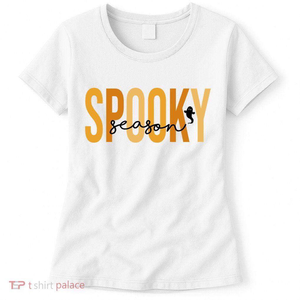 Spooky Season October Festive Halloween Womens T-Shirt