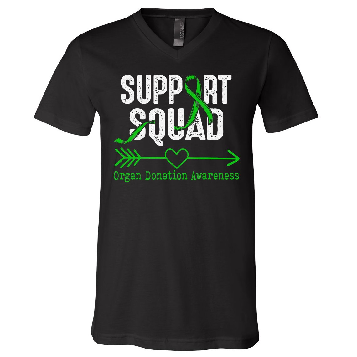 Support Squad Organ Donation Awareness V-Neck T-Shirt