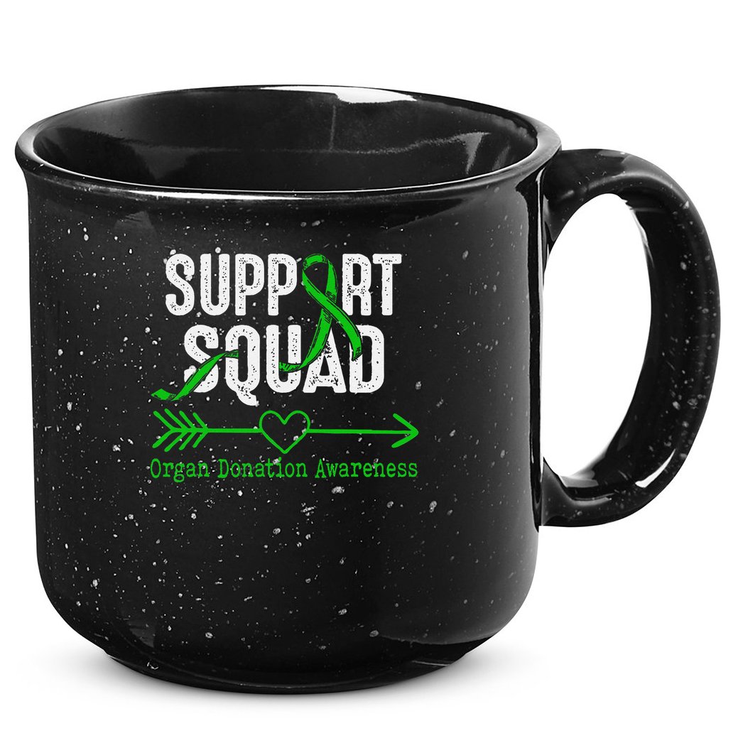 Support Squad Organ Donation Awareness 15oz Campfire Ceramic Mug