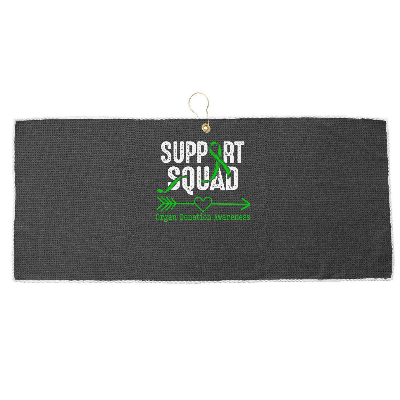 Support Squad Organ Donation Awareness Large Microfiber Waffle Golf Towel