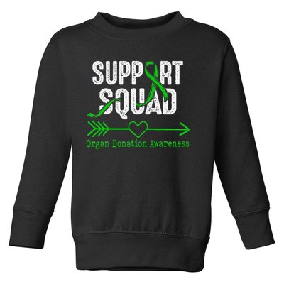 Support Squad Organ Donation Awareness Toddler Sweatshirt