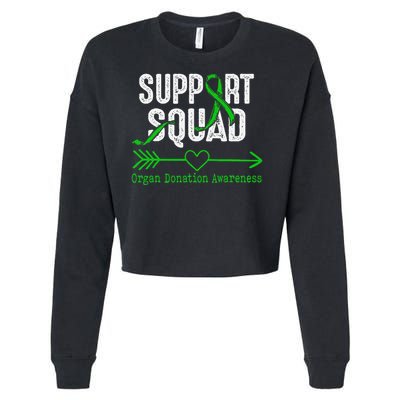 Support Squad Organ Donation Awareness Cropped Pullover Crew