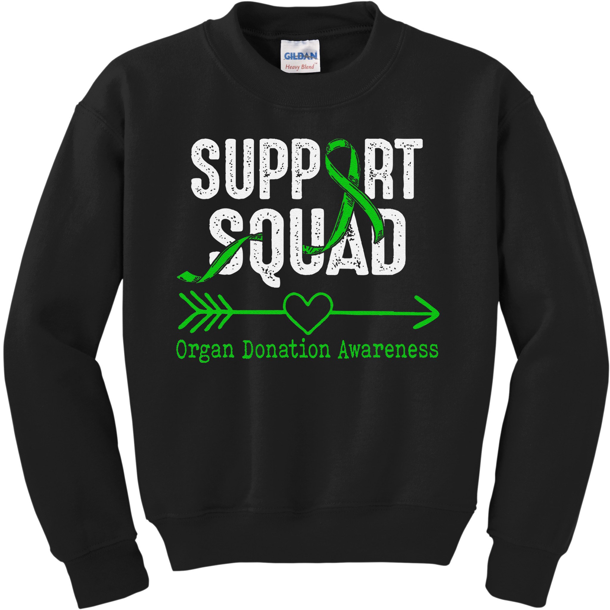 Support Squad Organ Donation Awareness Kids Sweatshirt