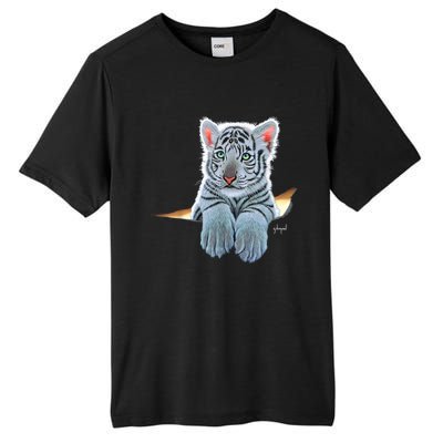 Schim Schimmel Original Artwork, White Tiger Cub Tall Fusion ChromaSoft Performance T-Shirt