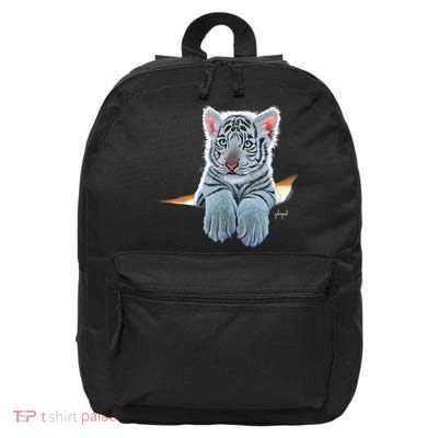 Schim Schimmel Original Artwork, White Tiger Cub 16 in Basic Backpack