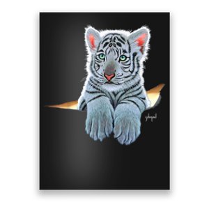 Schim Schimmel Original Artwork, White Tiger Cub Poster