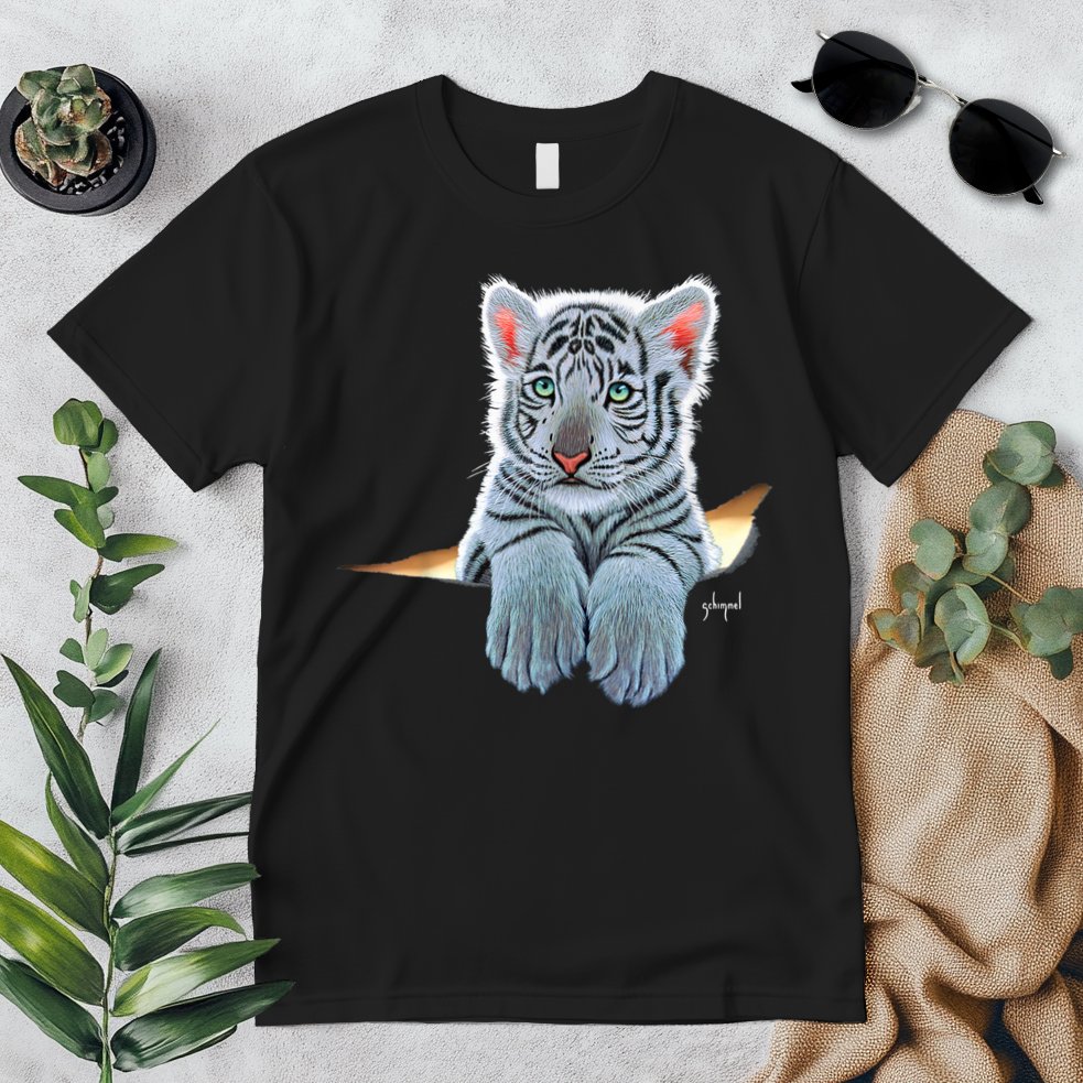 Schim Schimmel Original Artwork, White Tiger Cub Premium T-Shirt