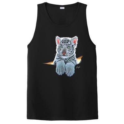 Schim Schimmel Original Artwork, White Tiger Cub PosiCharge Competitor Tank