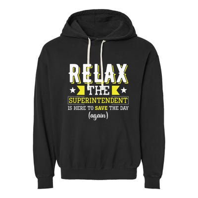 Superintendent – Superintendent Office Supervisor Supervisor Garment-Dyed Fleece Hoodie