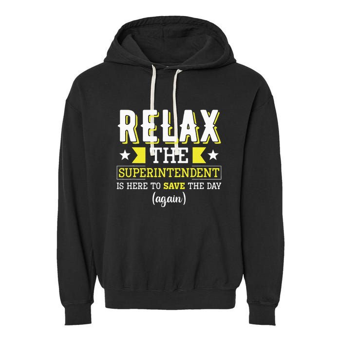 Superintendent – Superintendent Office Supervisor Supervisor Garment-Dyed Fleece Hoodie