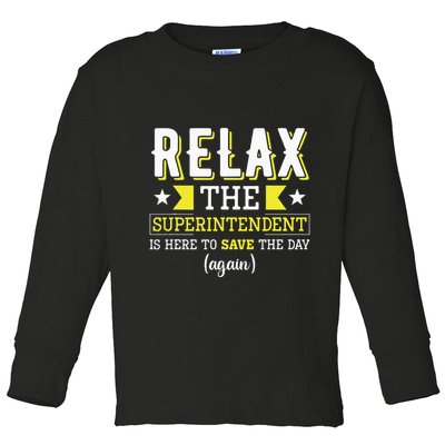 Superintendent – Superintendent Office Supervisor Supervisor Toddler Long Sleeve Shirt