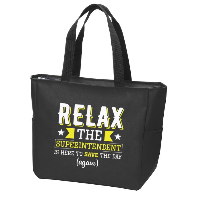 Superintendent – Superintendent Office Supervisor Supervisor Zip Tote Bag