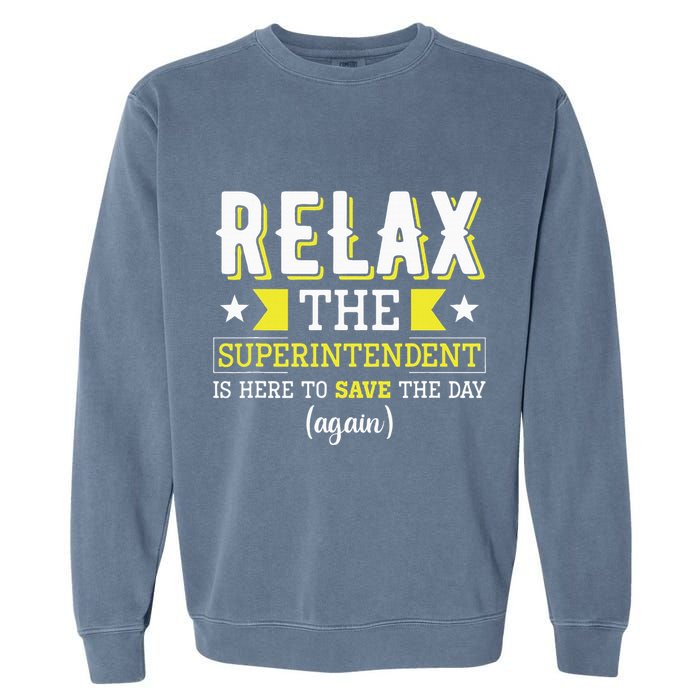 Superintendent – Superintendent Office Supervisor Supervisor Garment-Dyed Sweatshirt