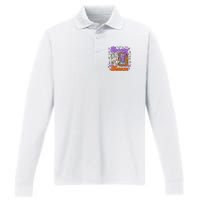 Spooky Season On Skeleton Hand Halloween Pumpkin Performance Long Sleeve Polo