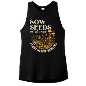 Sow Seeds Of Change Plant Native Gardens Ladies PosiCharge Tri-Blend Wicking Tank