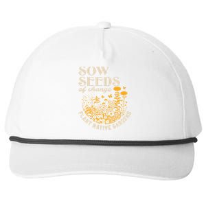 Sow Seeds Of Change Plant Native Gardens Snapback Five-Panel Rope Hat