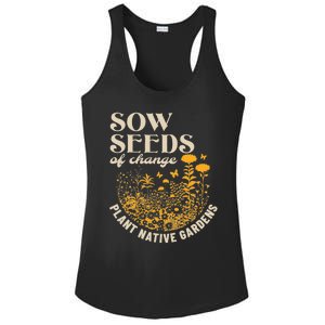 Sow Seeds Of Change Plant Native Gardens Ladies PosiCharge Competitor Racerback Tank