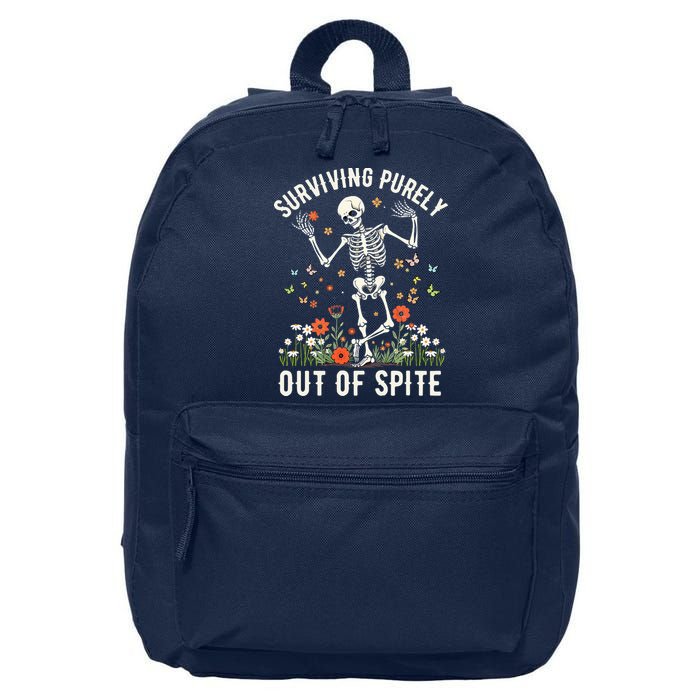 Skeleton Surviving Out Of Spite Alive Out Of Spite 16 in Basic Backpack