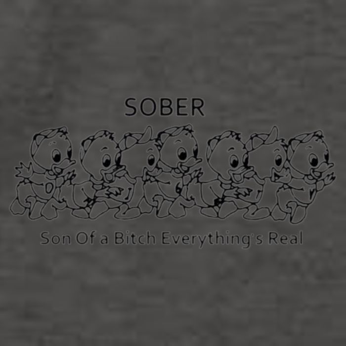 Sober Son Of A Bitch Everything's Real Vector Backpack