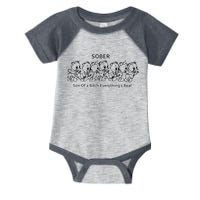 Sober Son Of A Bitch Everything's Real Infant Baby Jersey Bodysuit