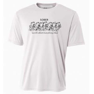 Sober Son Of A Bitch Everything's Real Cooling Performance Crew T-Shirt