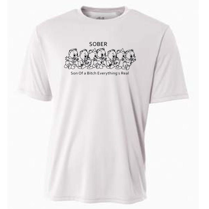 Sober Son Of A Bitch Everything's Real Cooling Performance Crew T-Shirt