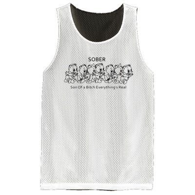 Sober Son Of A Bitch Everything's Real Mesh Reversible Basketball Jersey Tank