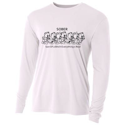 Sober Son Of A Bitch Everything's Real Cooling Performance Long Sleeve Crew