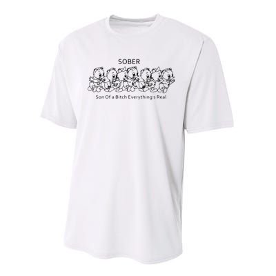 Sober Son Of A Bitch Everything's Real Performance Sprint T-Shirt