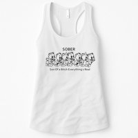 Sober Son Of A Bitch Everything's Real Womens Tank Top
