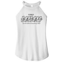 Sober Son Of A Bitch Everything's Real Women's Perfect Tri Rocker Tank