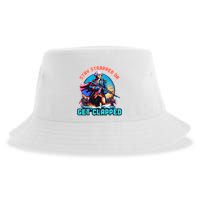 Stay Strapped Or Get Clapped George Washington 4th Of July Sustainable Bucket Hat