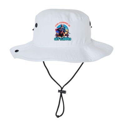 Stay Strapped Or Get Clapped George Washington 4th Of July Bucket Hat
