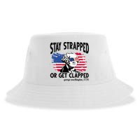 Stay Strapped Or Get Clapped George Washington 1776 Sustainable Bucket Hat