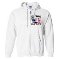 Stay Strapped Or Get Clapped George Washington 1776 Full Zip Hoodie