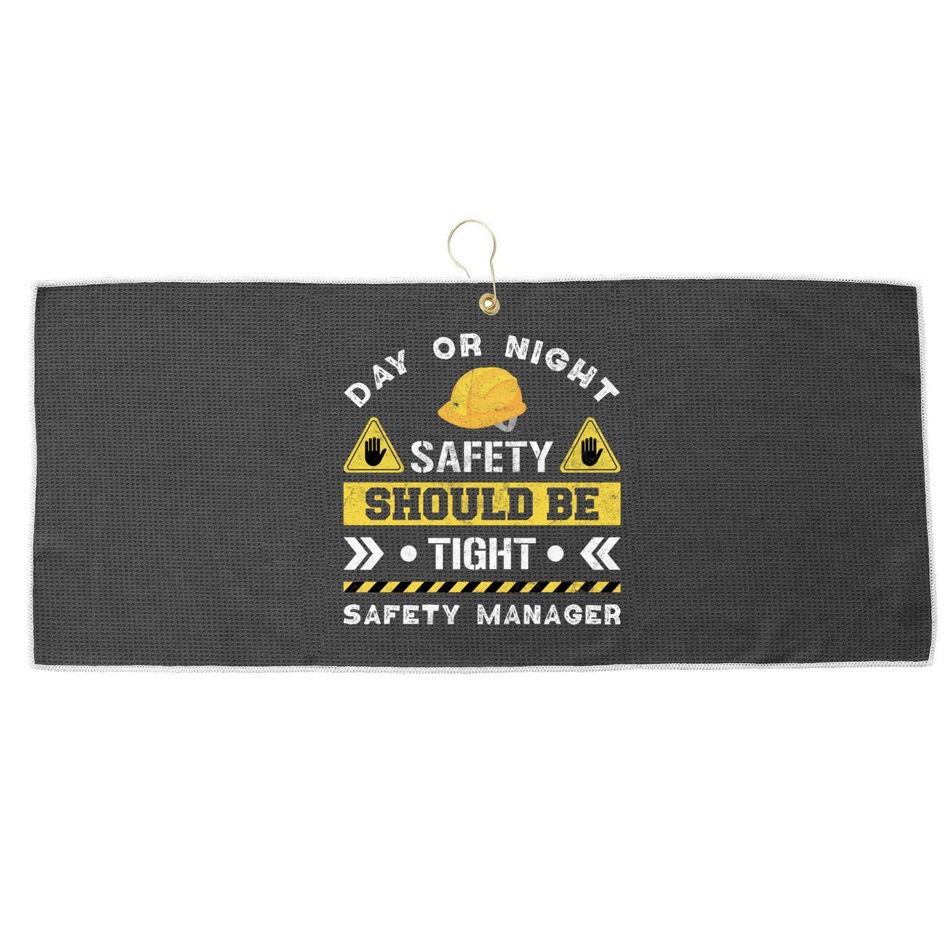 Security Safety Officer Security Officer Safety Ager Meaningful Gift Large Microfiber Waffle Golf Towel