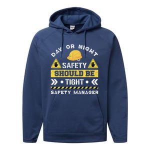 Security Safety Officer Security Officer Safety Ager Meaningful Gift Performance Fleece Hoodie