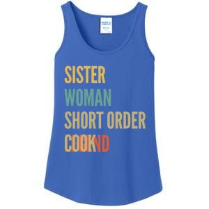 Sister Short Order Cook Legend Gift Ladies Essential Tank